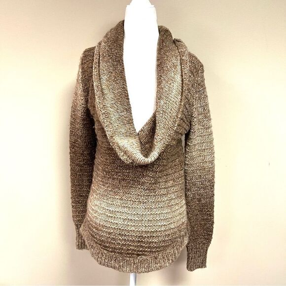 👠Ann Taylor Loft brown ombré cowl neck sweater Sz XS - Picture 1 of 7